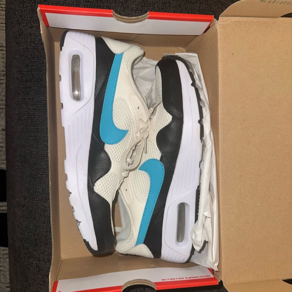 Nike Air Max Sneakers in Black, White, and Blue